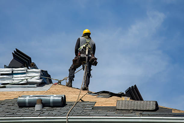 Professional Roof Installation technician working in Bancroft, WI